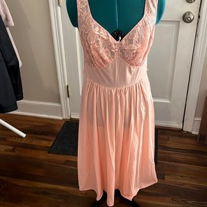Peach slip dress